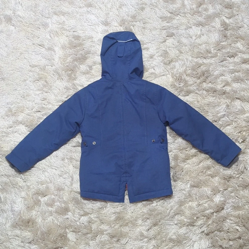 Columbia Boy's Barlow Pass Blue Down Insulated Synthetic Top Jacket XS - Picture 5 of 12